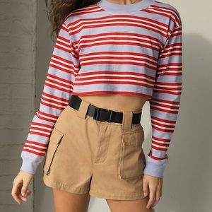 Aritzia Tna Belted Cargo Shorts